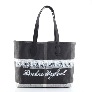Burberry Doodle Reversible Tote Printed Canvas Large