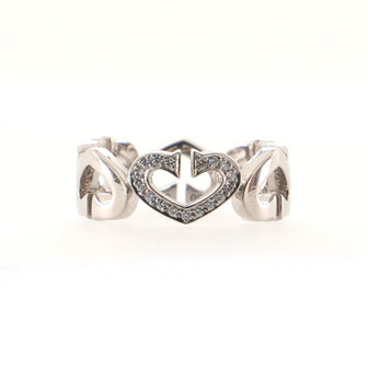 Cartier C Heart of Cartier Ring 18K White Gold with Diamonds 18K White Gold with Diamonds