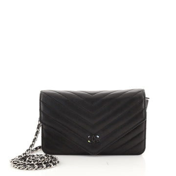 Chanel Envelope Wallet on Chain Chevron Sheepskin