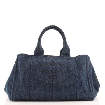Prada Canapa Tote Denim Large