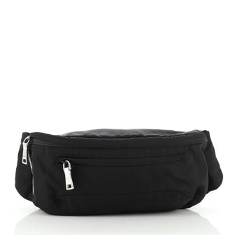 Prada Technical Zip Pocket Waist Bag Tessuto
