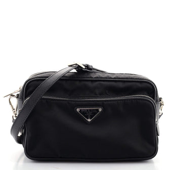 Prada Front Pocket Crossbody Bag Tessuto Small