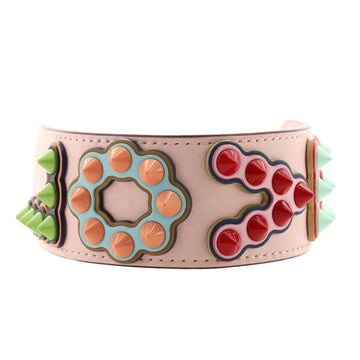 Fendi Love Strap You Shoulder Strap Studded Leather Short