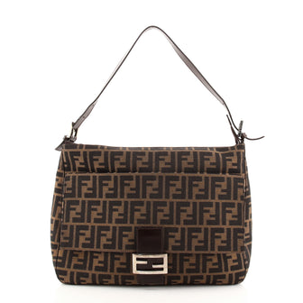 Fendi Mama Forever Zip Hobo Zucca Canvas