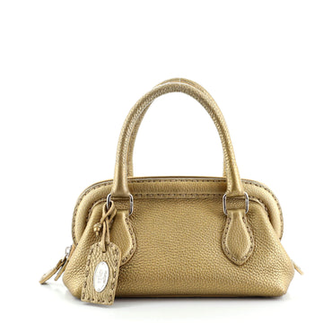 Fendi Selleria Frame Doctor Bag Leather Mini