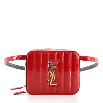 Saint Laurent Vicky Belt Bag Vertical Quilted Patent