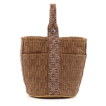 Hermes Saxo Woven Straw PM