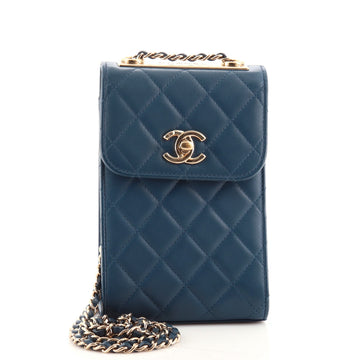 Chanel Trendy CC Phone Holder Crossbody Bag Quilted Lambskin