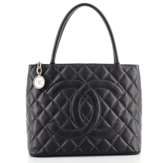 Chanel Medallion Tote Quilted Caviar
