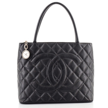 Chanel Medallion Tote Quilted Caviar