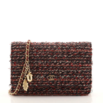 Chanel Charms Wallet on Chain Quilted Tweed