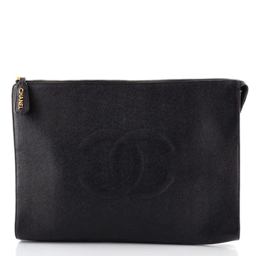 Chanel Vintage Timeless Document Case Caviar Large