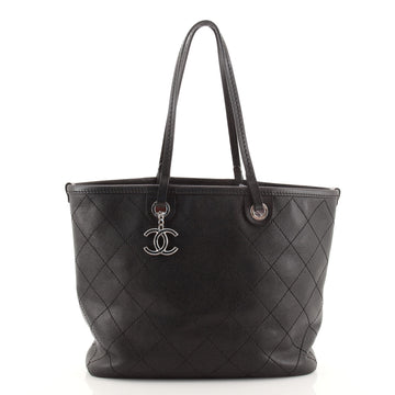 Chanel Fever Tote Quilted Caviar Medium