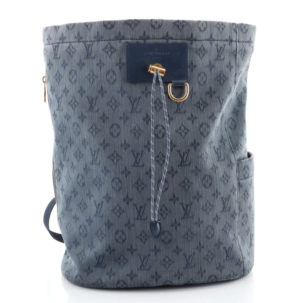 Louis Vuitton 2019 Denim Monogram Chalk Backpack - Blue Backpacks, Bags -  LOU668098