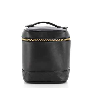 Chanel Vintage Cosmetic Case Lambskin Tall