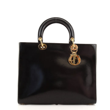 Christian Dior Vintage Lady Dior Bag Leather Large