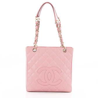 Chanel Petite Shopping Tote Quilted Caviar