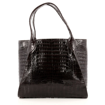 Nancy Gonzalez Open Tote Crocodile Medium