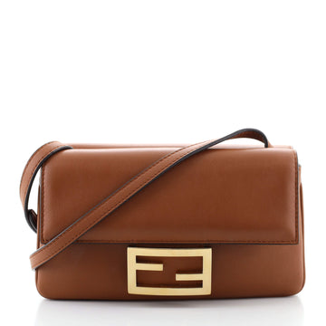 Fendi Duo Baguette Crossbody Bag Leather Small