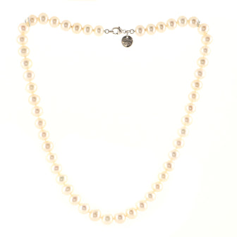 Tiffany & Co. Ziegfeld Strand Necklace Freshwater Pearls with Sterling Silver 8-9mm