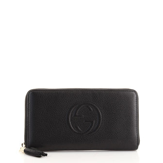 Gucci Soho Zip Organizer Wallet Leather Long