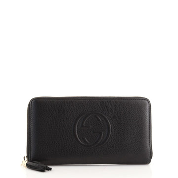 Gucci Soho Zip Organizer Wallet Leather Long