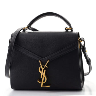 Saint Laurent Cassandra Top Handle Bag Leather Mini