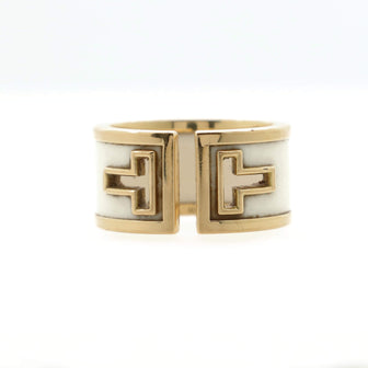 Tiffany & Co. T Cutout Ring 18K Yellow Gold and Ceramic