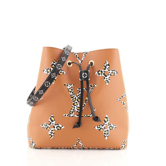 Louis Vuitton NeoNoe Handbag Limited Edition Jungle Monogram Giant