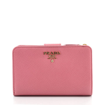 Prada French Wallet Saffiano Leather Compact
