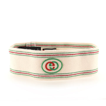 Gucci Logo Headband and Wristband Set Elastic