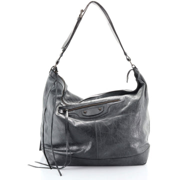 Balenciaga Classic Studs Courier Hobo Leather XL