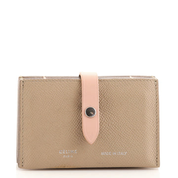 Celine Accordion Card Holder Leather
