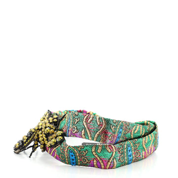 Gucci Bee Headband Brocade with Crystals