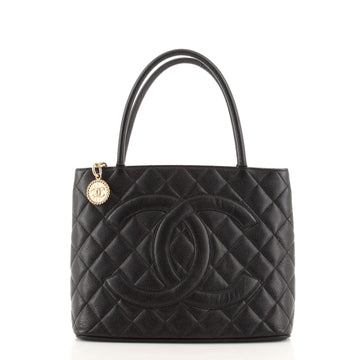 Chanel Medallion Tote Quilted Caviar