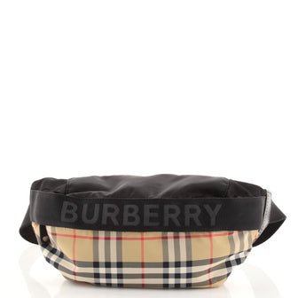 Burberry Bum Bag Vintage Check Nylon Medium