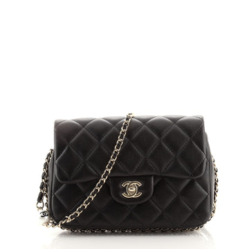 Chanel My Precious Pearls Chain Flap Bag Quilted Lambskin Medium