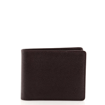 Louis Vuitton Bifold Wallet Taiga Leather Compact
