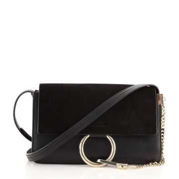 Chloe Faye Shoulder Bag Leather and Suede Small