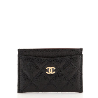 Chanel Classic Card Holder Quilted Caviar