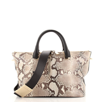 Chloe Baylee Satchel Python and Leather Medium