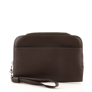 Louis Vuitton Pochette Baikal Clutch Taiga Leather