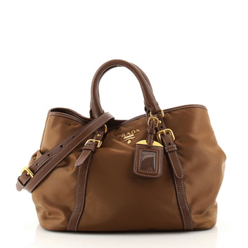 Prada Convertible Belted Satchel Tessuto and Leather Small