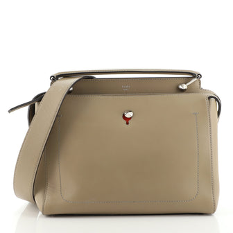 Fendi DotCom Convertible Satchel Leather Medium