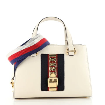 Gucci Sylvie Top Handle Tote Leather Medium