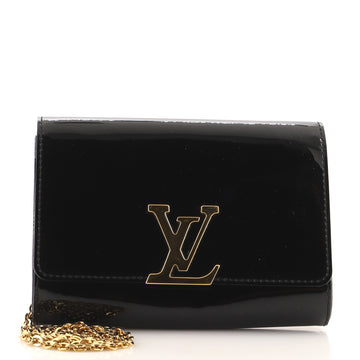 Louis Vuitton Chain Louise Clutch Patent PM