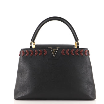 Louis Vuitton Capucines Bag Leather with Braided Detail MM