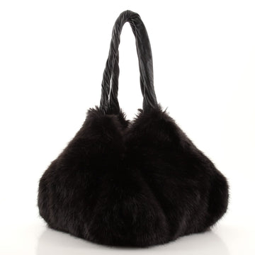 Givenchy Pyramid Tote Bag Faux Fur