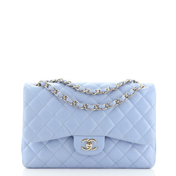 Chanel Classic Double Flap Bag Quilted Lambskin Jumbo