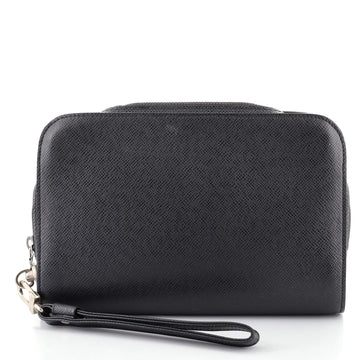 Louis Vuitton Pochette Baikal Clutch Taiga Leather
